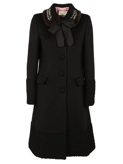 gucci black coats|Gucci coat women.